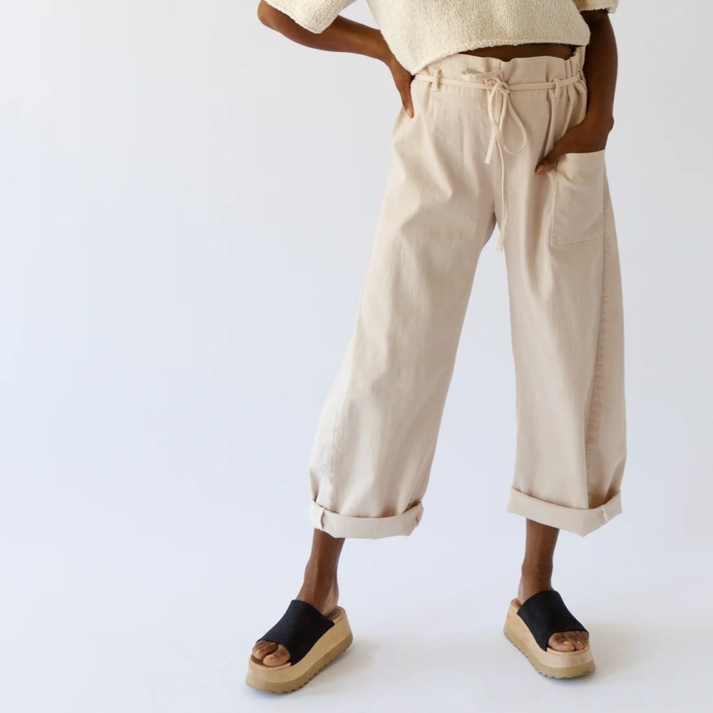 Longway California Origami Pant in Natural, size L/XL
